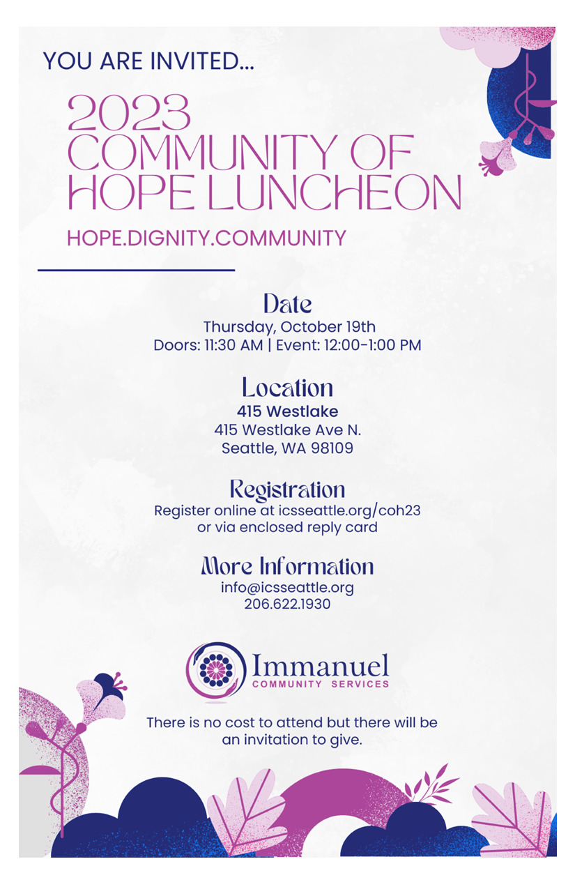 Community of Hope 2023 Invitation